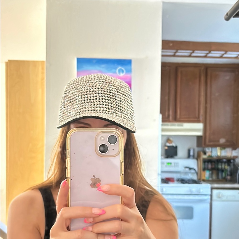 Sparkling Rhinestone Cap - Picture 4 of 4